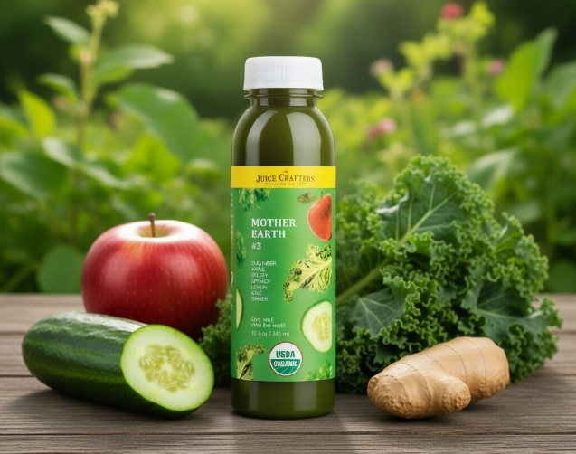 #3.0 Mother Earth cold-pressed cold-pressed juice — Cucumber, Apple, Celery, Spinach, Lemon, Kale & Ginger