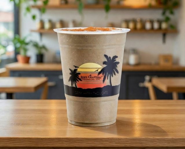 Summerland cold-pressed meal replacement smoothie — Spinach, Kale, Cinnamon, Banana, Almond Milk & Amazonian Acai